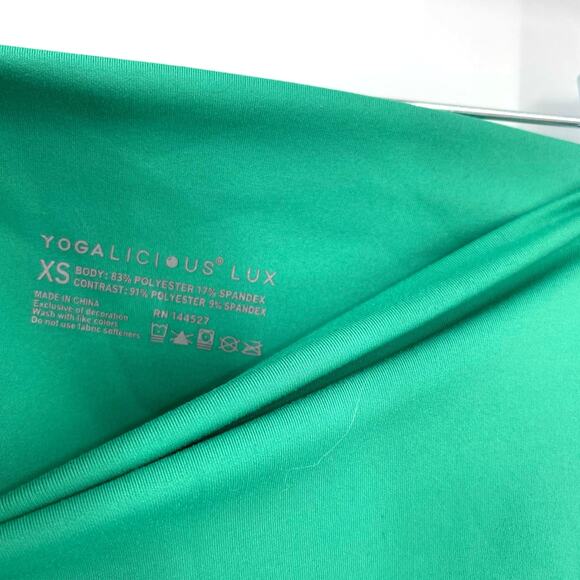 Yogalicious Bike Short Teal Green Blue Women's Size XS - Picture 3 of 6